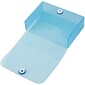 JAM Paper® Large Business Card Holder, 2.25 x 3.25 x 1, Blue, Sold Individually (245232761)