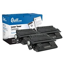 Quill Brand Remanufactured HP 27X (C4127X) Black High Yield Laser Toner (3 cart per pack) (100% Sati