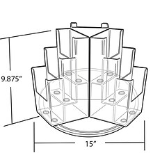 Azar Displays Acrylic Brochure Holder Trifold (250810)