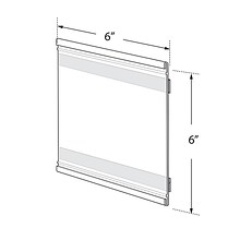 Azar Displays Plastic Nameplate, 6W x 6H, 10/PK (199620)