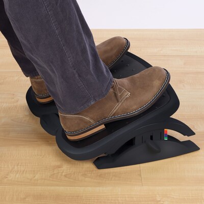 Kensington SmartFit Solemate Plus Tilt Adjustable Footrests, Black (52789)