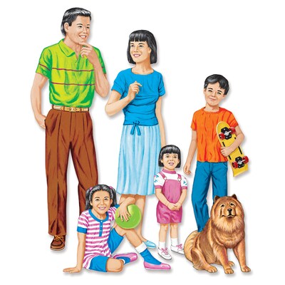 Asian Family Flannelboard Set Pre-cut