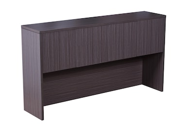 Boss Office Products Laminate Collection in Driftwood Finish, Hutch with Doors