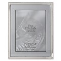 Polished Silver Plate 8x10 Picture Frame - Bead Border Design