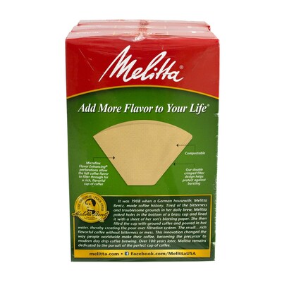 Melitta Premium 12-Cup Paper Coffee Filter, Cone Shape, 3/Pack (220-00695)