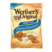 Werthers Original Sugar Free Chewy Caramel Candy, 1.46 oz., 12 Bags/Pack (302-00005)