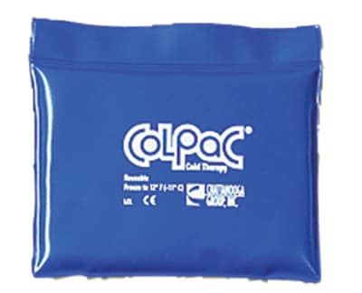 Colpac Blue-Vinyl Reusable Cold Pack, Quartersize (5 x 7)