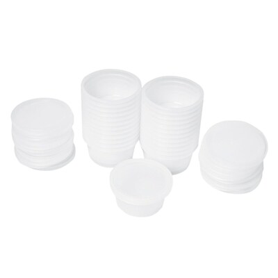 Containers/Lids Only for Putty 2 and 3 Ounce (25 Each)