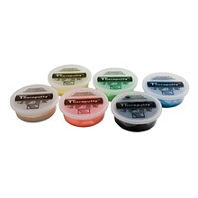 Theraputty Plus  Exercise Putty, 6 Ounce, Set of 6 (1 Ea: Tan through Black)