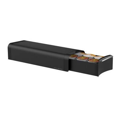 Mind Reader Slim Coffee Pod Storage Drawer For 12 K-Cup, Black (TRY03-BLK)