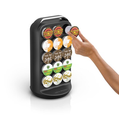 Mind Reader Apollo Spinning Coffee Pod Carousel For 30 K-Cup, Black (CRS02-BLK)