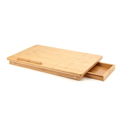Mind Reader Eco-Friendly Bamboo Laptop Bed Tray, Brown (BEDTRAYBM-BRN)
