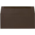JAM Paper #10 Business Envelope, 4 1/8 x 9 1/2, Chocolate Brown, 25/Pack (233714)