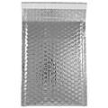 JAM Paper® Bubble Mailers with Peel and Seal Closure, 6 3/8 x 9 1/2, Silver Metallic, 12/pack (2744434)