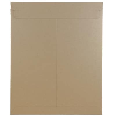 JAM Paper® Stay-Flat Photo Mailer Envelopes, 11 x 13.5, Brown Kraft, Self-Adhesive Closure, 6 Rigid Mailers/Pack (8866644B)