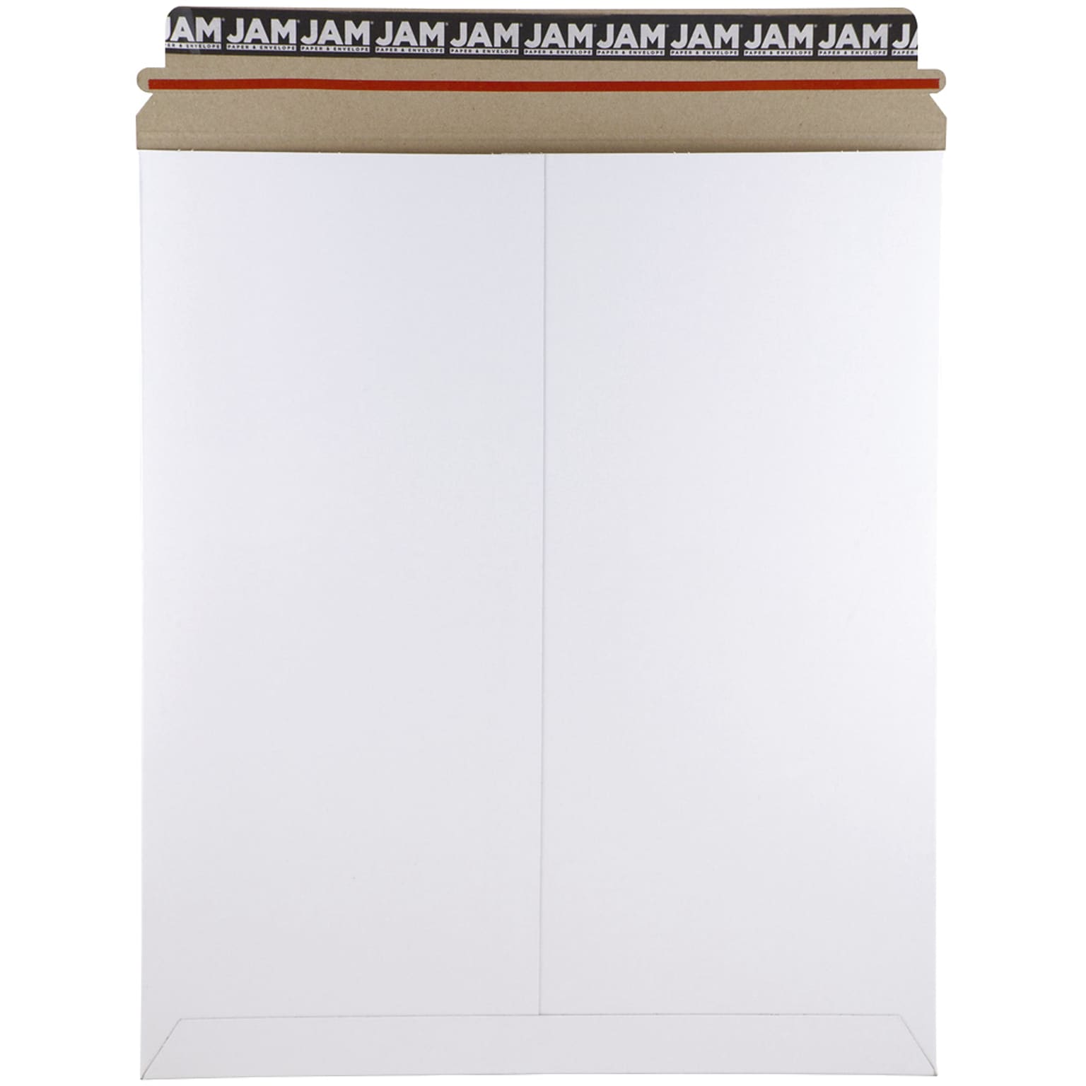 Jam Paper Stay-Flat Photo Mailer, 12.75 x 15, White, 6/Pack (4PSWB)