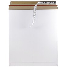 JAM Paper® Photo Mailer Stiff Envelopes with Self Adhesive Closure, 12.75 x 15, White, Sold Individu