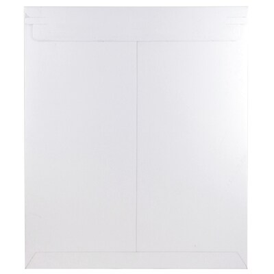 Jam Paper Stay-Flat Photo Mailer, 12.75" x 15", White, 6/Pack (4PSWB)