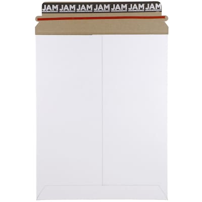 JAM Paper® Photo Mailer Stiff Envelopes with Self Adhesive Closure, 9 x 11.5, White Recycled, Sold I