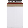 JAM Paper® Stay-Flat Photo Mailer Stiff Envelopes with Self-Adhesive Closure, 6 x 8, White, 6 Rigid