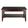 Winsome Nolan 18.03 x 37 x 21.02 Composite Wood Coffee Table, Cappuccino