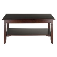 Winsome Nolan 18.03 x 37 x 21.02 Composite Wood Coffee Table, Cappuccino