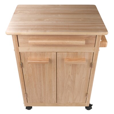 Winsome Wood Kitchen Cart, Natural, Single Drawer