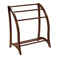 Winsome Wood Quilt Rack With 3 Rungs, Antique Walnut