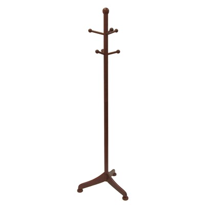 Winsome Wood Coat Tree With 6 Pegs, Antique Walnut