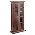Winsome Wood DVD/CD Cabinet, Antique Walnut