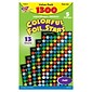 Trend Enterprises® SuperShapes Stickers, Colorful Foil Stars, 1300/PK, 3 PK/BD