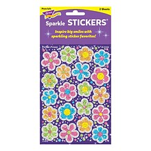 Trend Enterprises® Sparkle Stickers, Flower Power