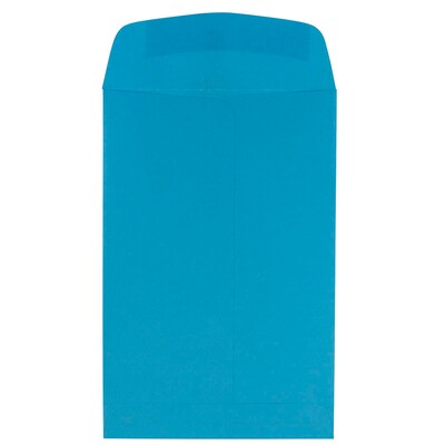 JAM Paper® 6 x 9 Open End Envelopes, Brite Hue Blue Recycled, 10/pack (88087B)