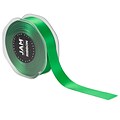 JAM Paper® Double Faced Satin Ribbon, 7/8 Inch Wide x 25 Yards, Emerald Green, Sold Individually (807SAEMGR25)