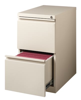 2-Drawer Mobile File Cabinet, Putty, 23 Deep (19305)