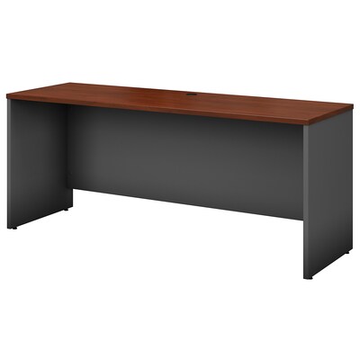Bush Business Furniture Westfield 72W x 24D Credenza Desk, Hansen Cherry, Installed (WC24426FA)