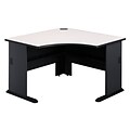 Bush Business Furniture Cubix 48W Corner Desk, Slate, Installed (WC8427AFA)