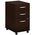 Bush Business Furniture Westfield Elite 3 Drawer Mobile File Cabinet, Mocha Cherry, Installed (XXXWC12953SUFA)