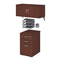 Bush Business Furniture Office in an Hour Storage and Accessory Kit, Hansen Cherry, Installed (WC36490-03KFA)