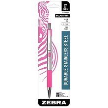 Zebra Retractable Ballpoint Pen, Fine Point, 0.7mm, Black Ink (ZEB37111)