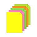 Astrobrights Colored Paper, 24 lbs., 8.5 x 11, Assorted Neon Colors, 500 Sheets/Ream (20270)
