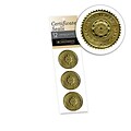 SOUTHWORTH Certificate Seals, 1 3/4, Foil, Gold Achievement, 12/Pack