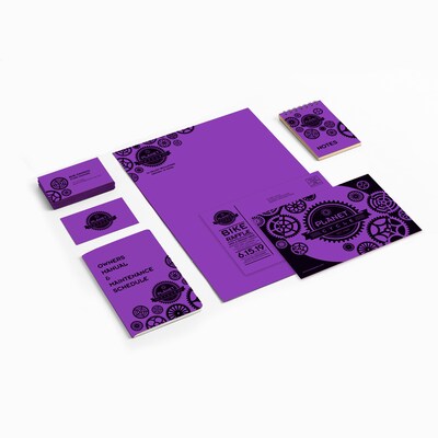 Astrobrights 65 lb. Cardstock Paper, 8.5" x 11", Purple, 250 Sheets/Pack (WAU21971)