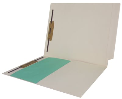 Medical Arts Press® End-Tab Pocket File Folders, 2-Fasteners, Letter, Manila, 50/Bx (52331)