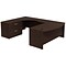 Bush Business Furniture Westfield Bow Front Left Handed U Shaped Desk with Lateral File Cabinet, Moc