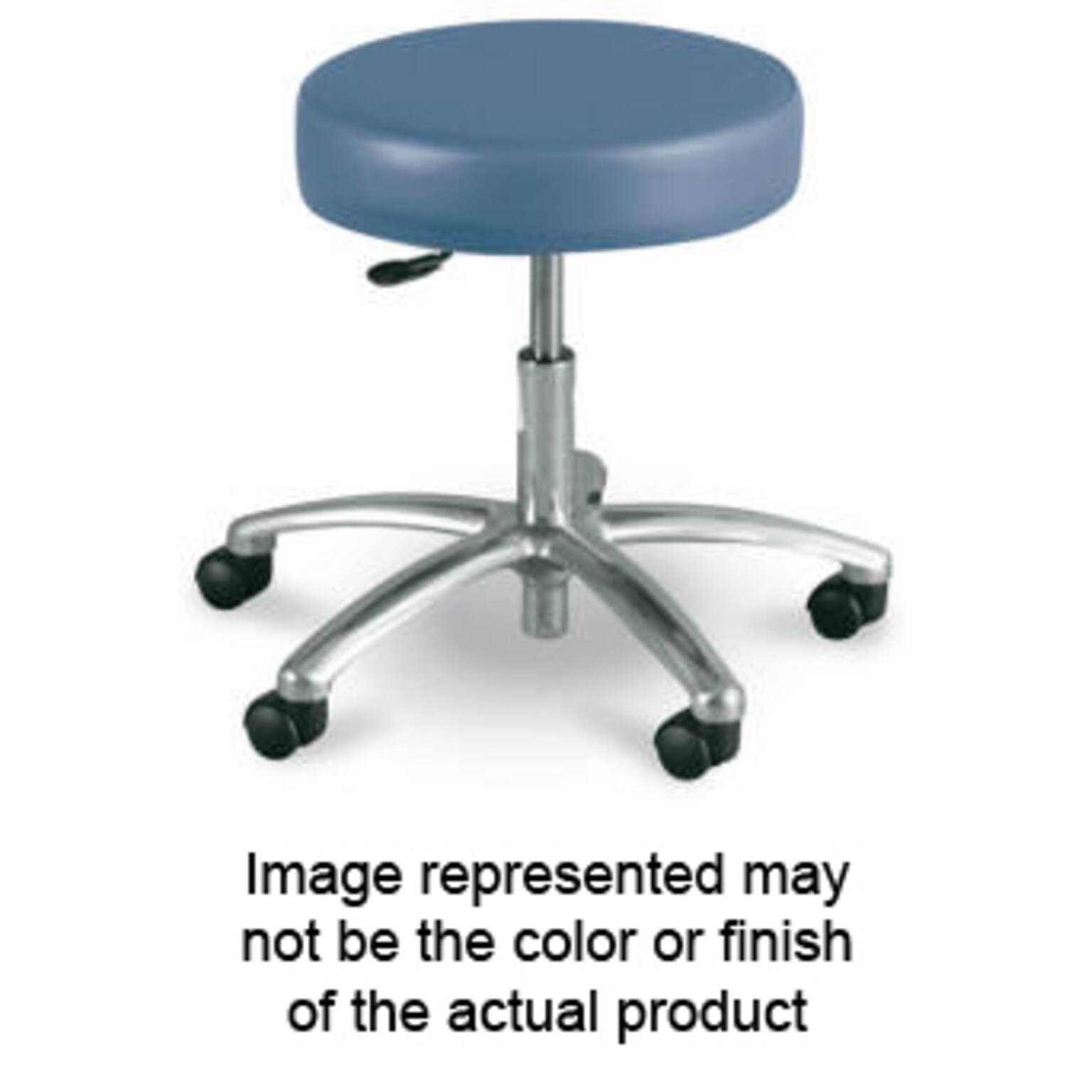 Brandt Airbuoy Exam Room Stool without Backrest, 16-3/4 - 21-3/4, Black