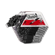 Sharpie Mini Permanent Marker, Fine Tip, Black, 72/Pack (35124)