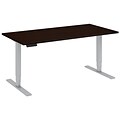 Bush Business Furniture Move 80 Series 60W x 30D Height Adjustable Standing Desk, Mocha Cherry, Installed (HAT6030MRSKFA)
