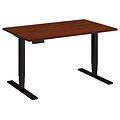 Bush Business Furniture Move 80 Series 48W x 30D Height Adjustable Standing Desk, Hansen Cherry, Installed (HAT4830HCBKFA)