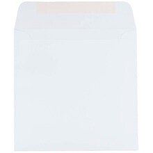 JAM Paper 6.5 x 6.5 Square Invitation Envelopes, White, Bulk 250/Box (28417H)